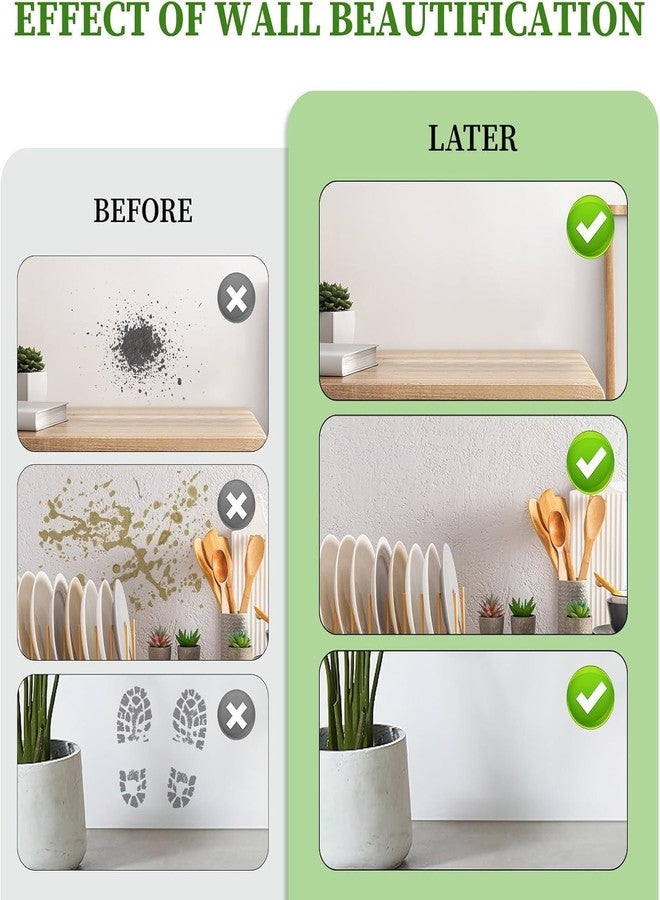 HKD SALES Wall Repair Roller Paint Household Supply Cleaning Tool White Water Based Latex DIY Renovation With Rolling Brush Touch Up Portable No-odor Antibacterial Paint Roller Brush(White-500Gm) - Image 5